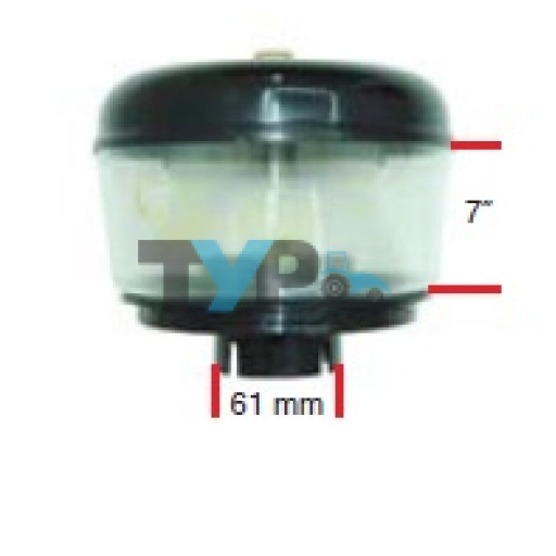 MF 276-286 GOLD PLASTİK CAMLI BACA BORUSUZ 60MM 7'